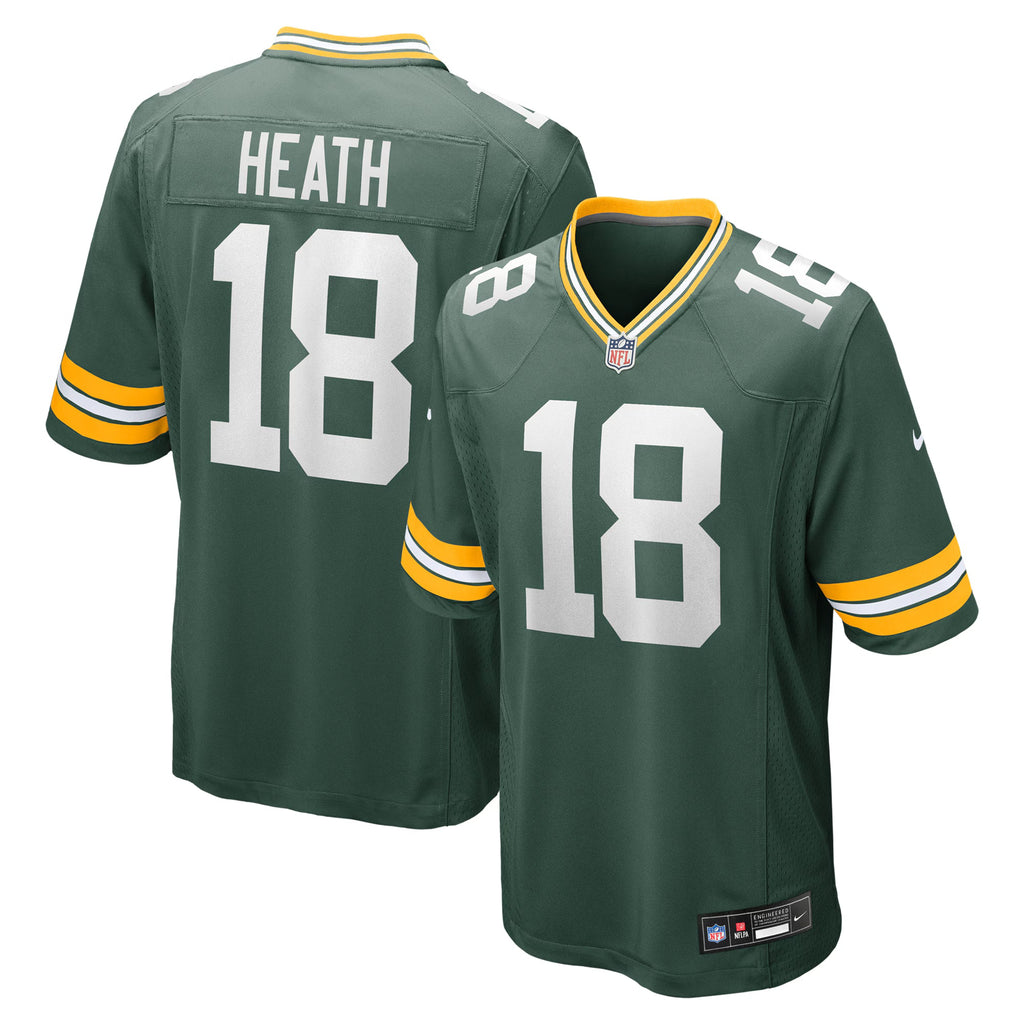Green Bay Packers Malik Heath Green Game Jersey