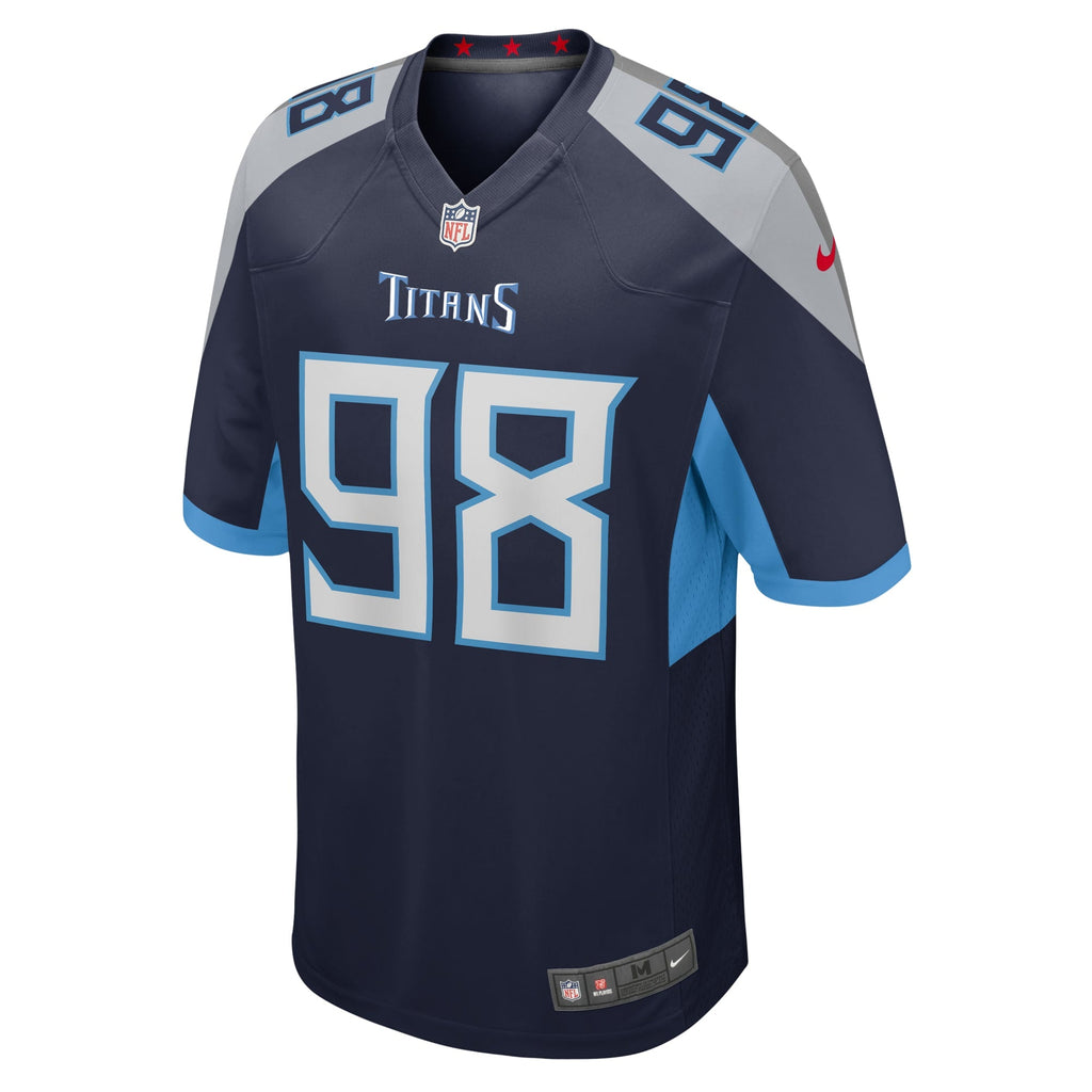 Tennessee Titans Jeffery Simmons Navy Game Jersey