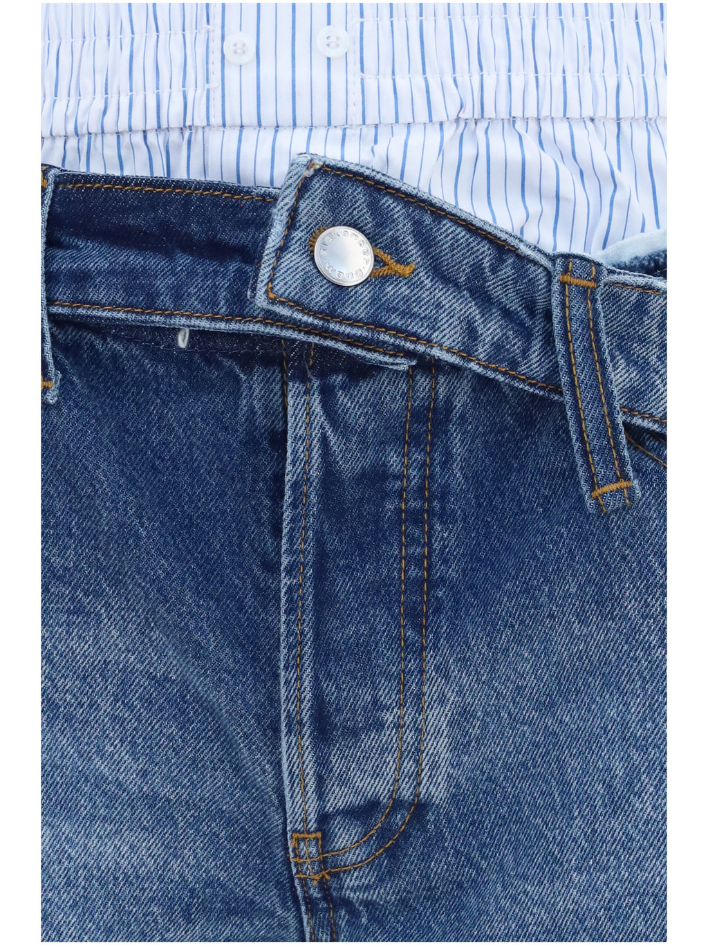 Alexander Wang Women Denim Shorts With Boxer Detail