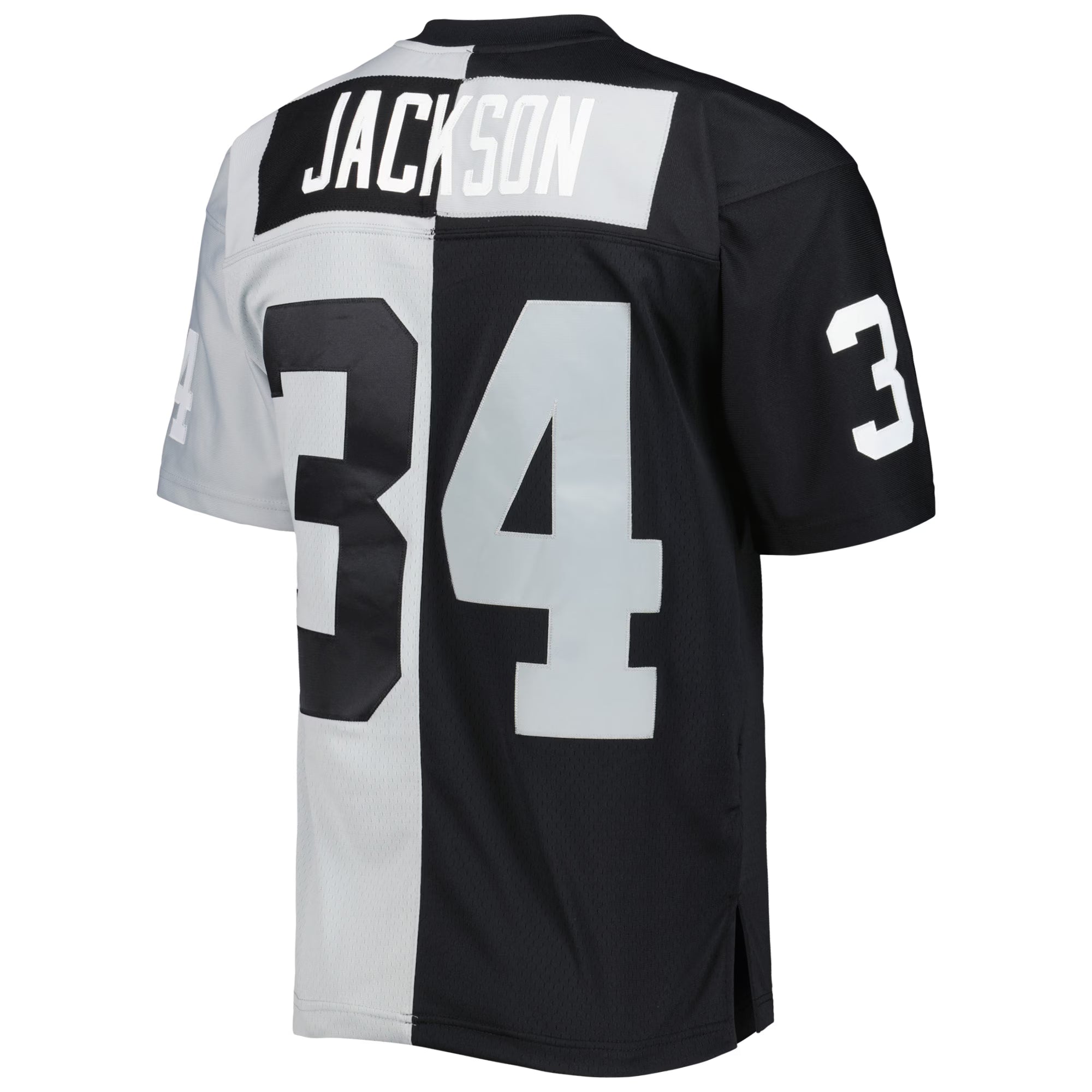 Las Vegas Raiders Bo Jackson Mitchell & Ness Black/Silver 1988 Split Legacy Replica Jersey