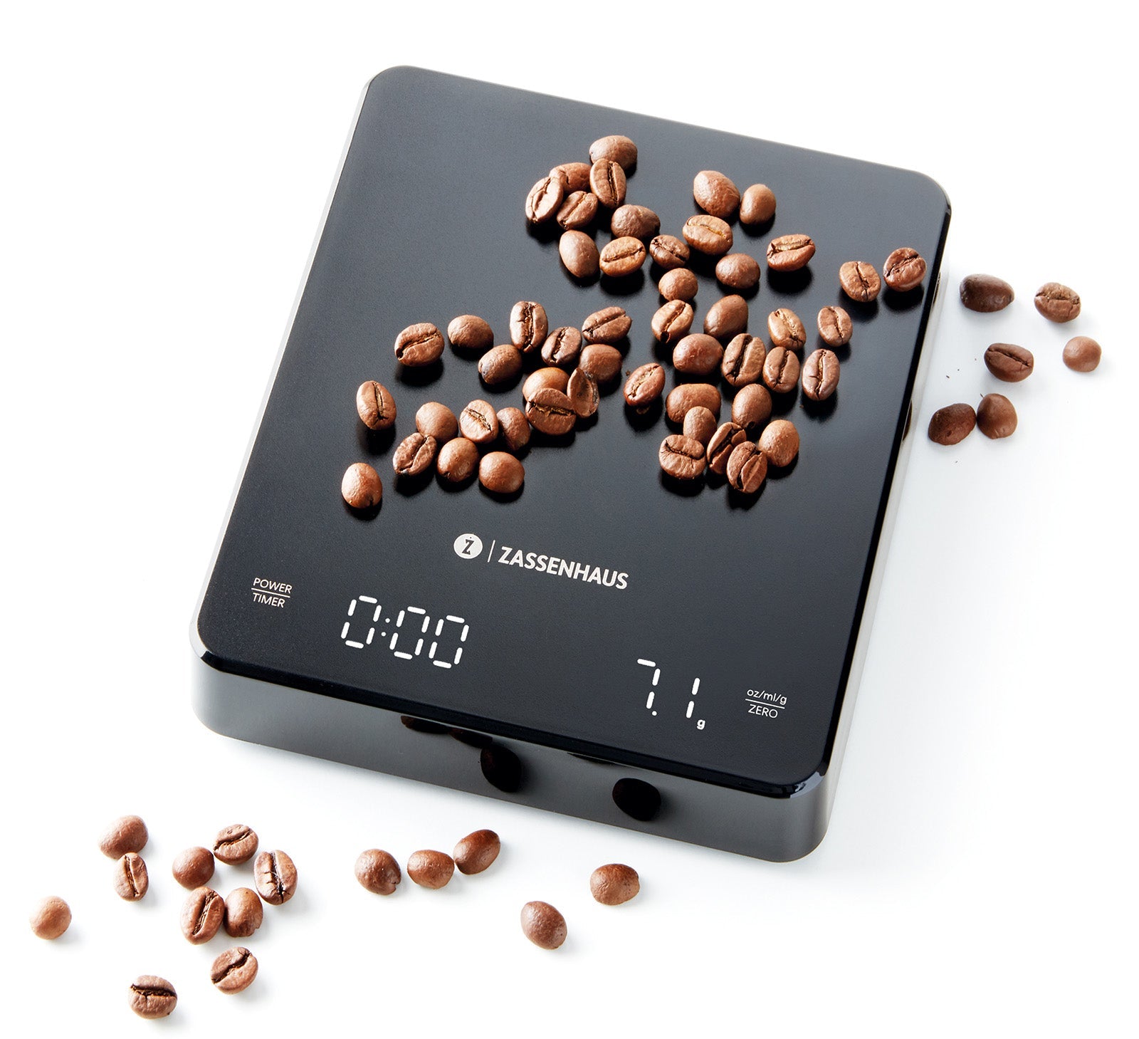 Zassenhaus Expert Digital Coffee Scale, Measures 1/10 Gram to 6.6 Pounds