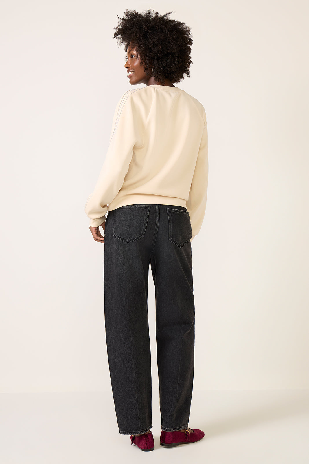Women's Wes Barrel w Tux Stripe Jean
