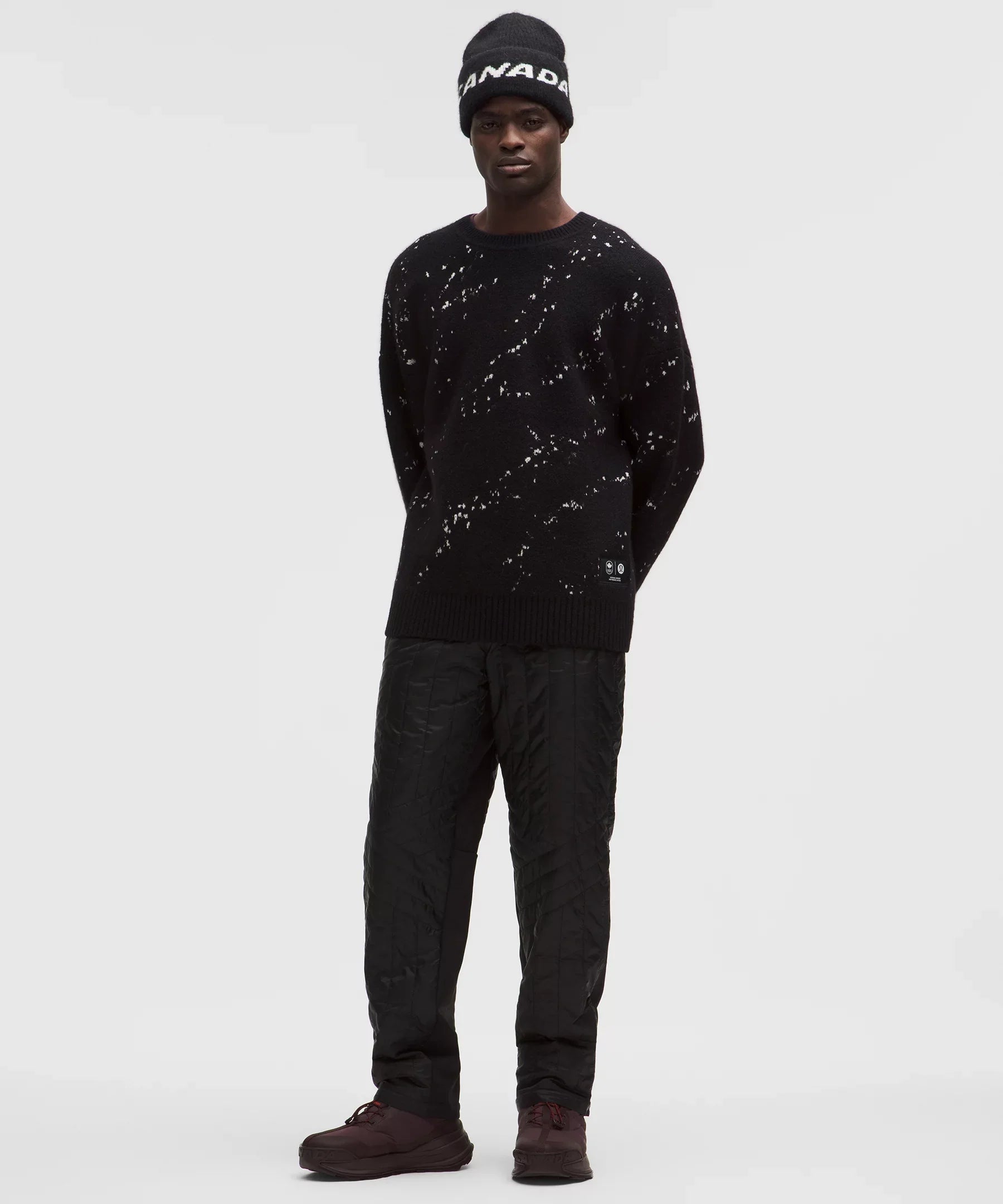 Team Canada Men's Alpaca-Blend Jacquard Sweater