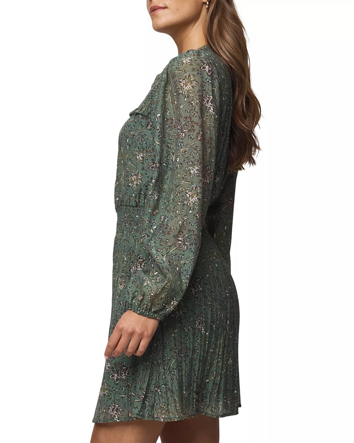 Versailles Dress In Vine Floral Print