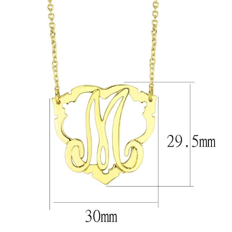 Flash Gold Brass Necklace with No Stone