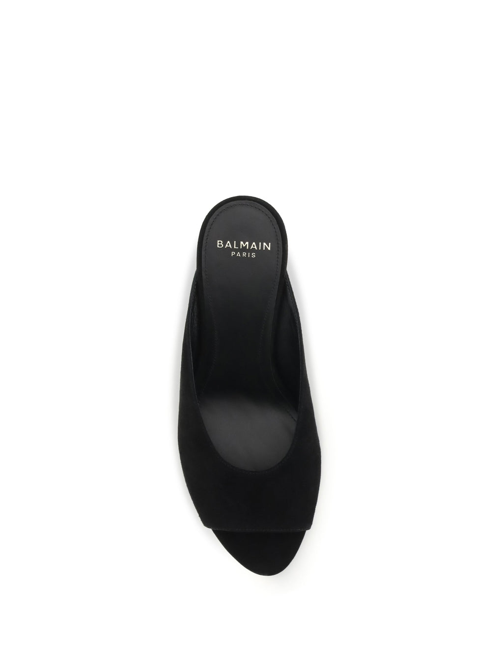 Balmain Women Suede Open-Toe Mules