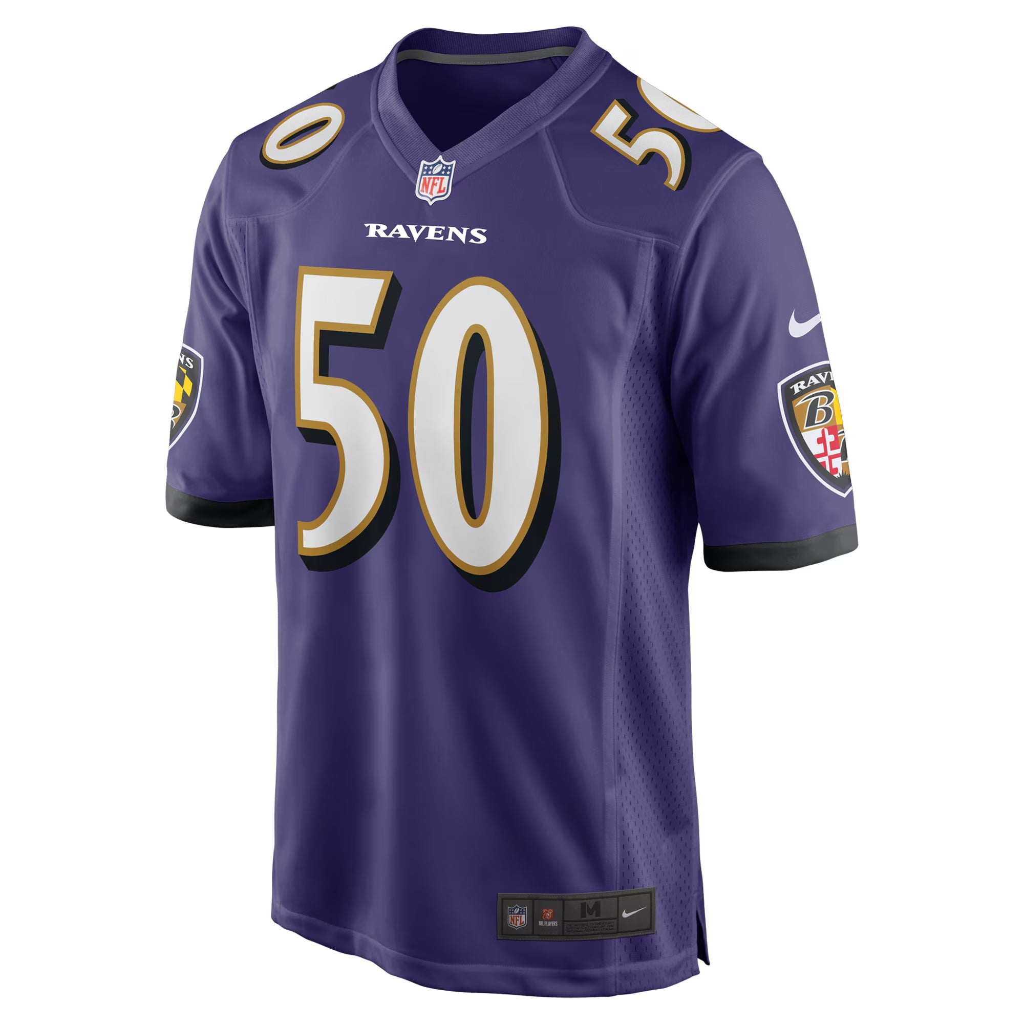 Baltimore Ravens Adisa Isaac Purple Team Game Jersey