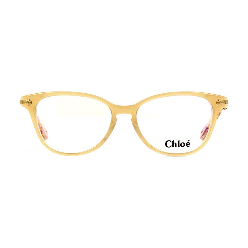 Chloe Eyeglasses Rectangle Full Rim, Sand Frame And Clear Demo Lenses Lens Ce2736279