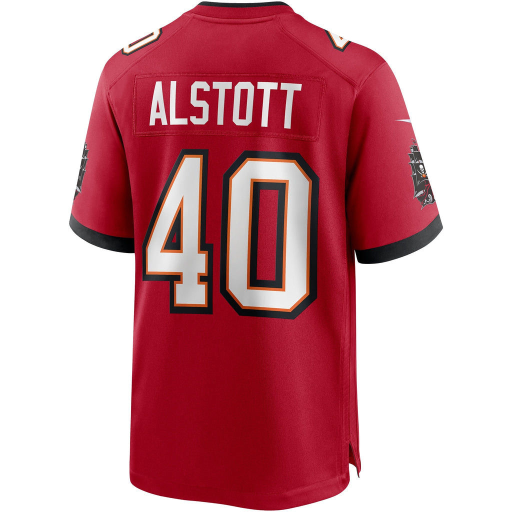 Tampa Bay Buccaneers Mike Alstott Red Retired Player Game Jersey