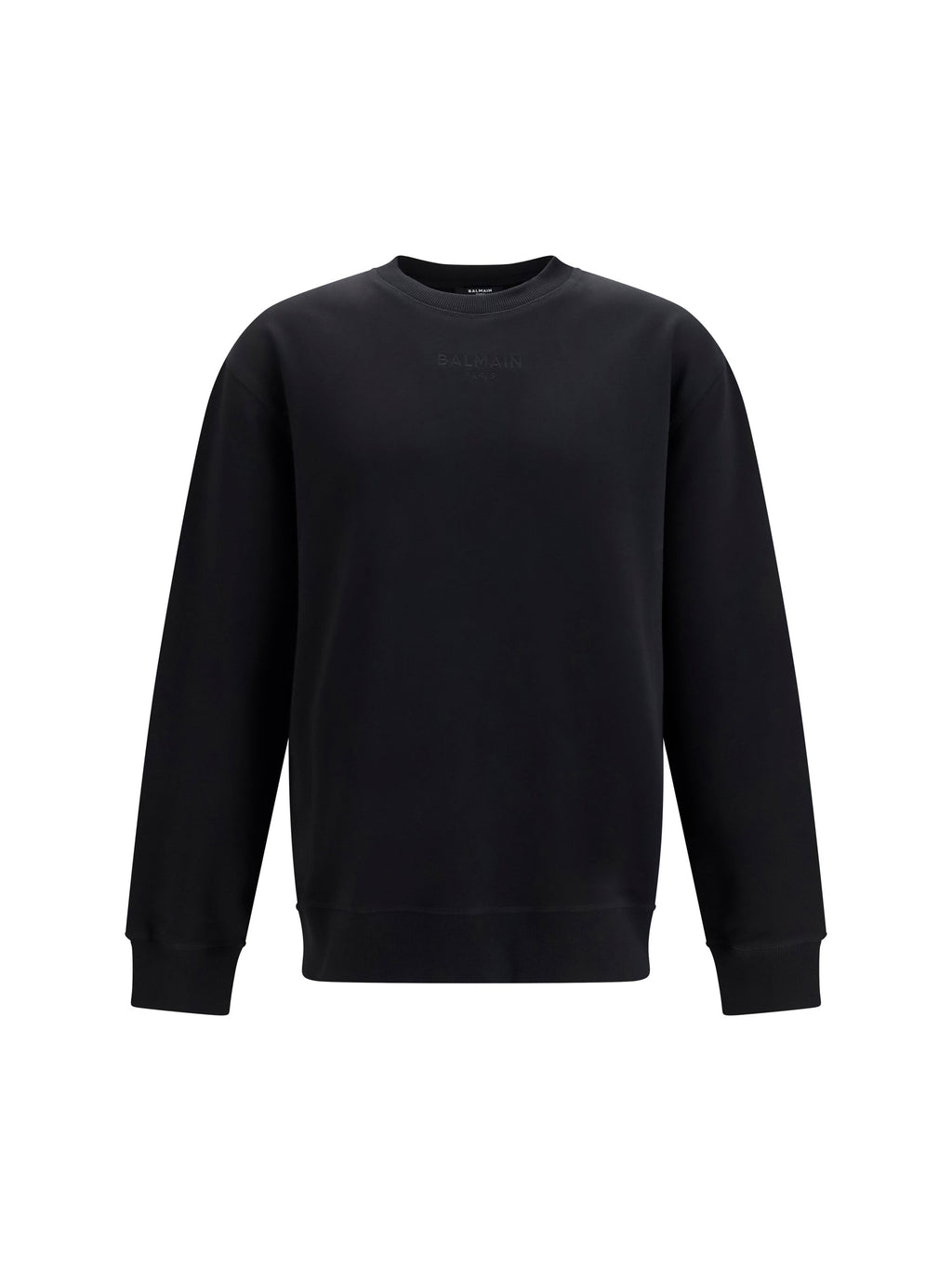 Balmain Men Embroidered Logo Crewneck Sweatshirt