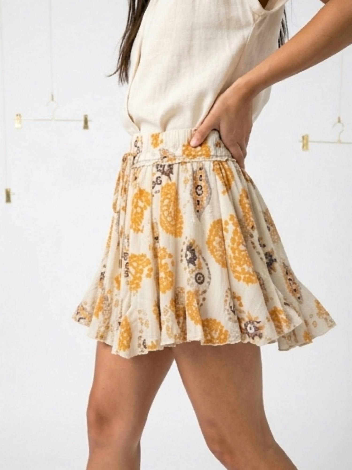 Splendor Flare Skirt In Multi