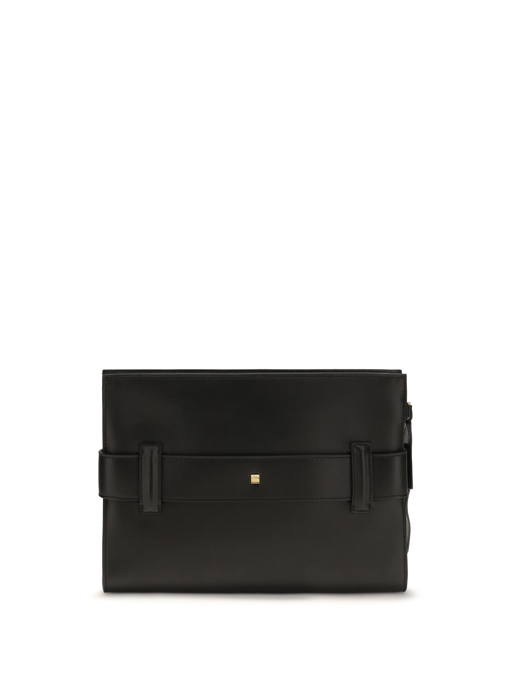 Balmain Women Anthem Leather Clutch