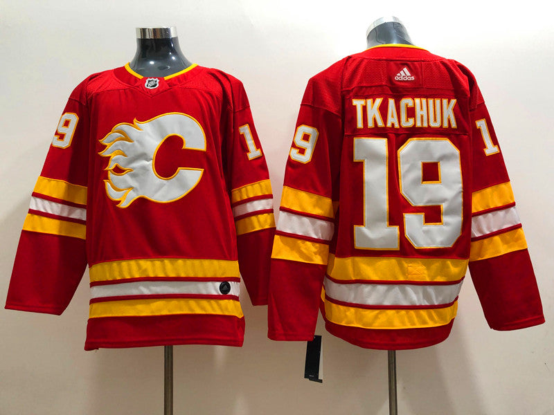 Men's Calgary Flames Matthew Tkachuk #19 Red Home Breakaway Player jersey
