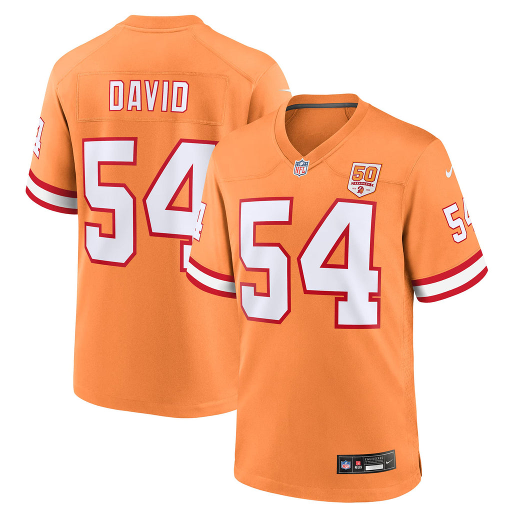 Tampa Bay Buccaneers Lavonte David Creamsicle 50th Season Game Jersey