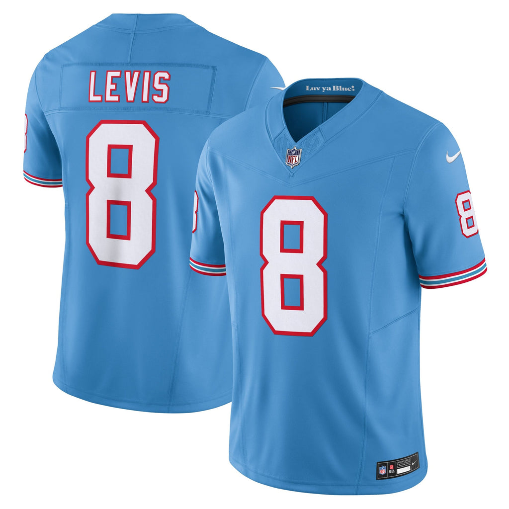 Tennessee Titans Will Levis Light Blue Alternate Oilers Throwback Vapor F.U.S.E. Limited Jersey