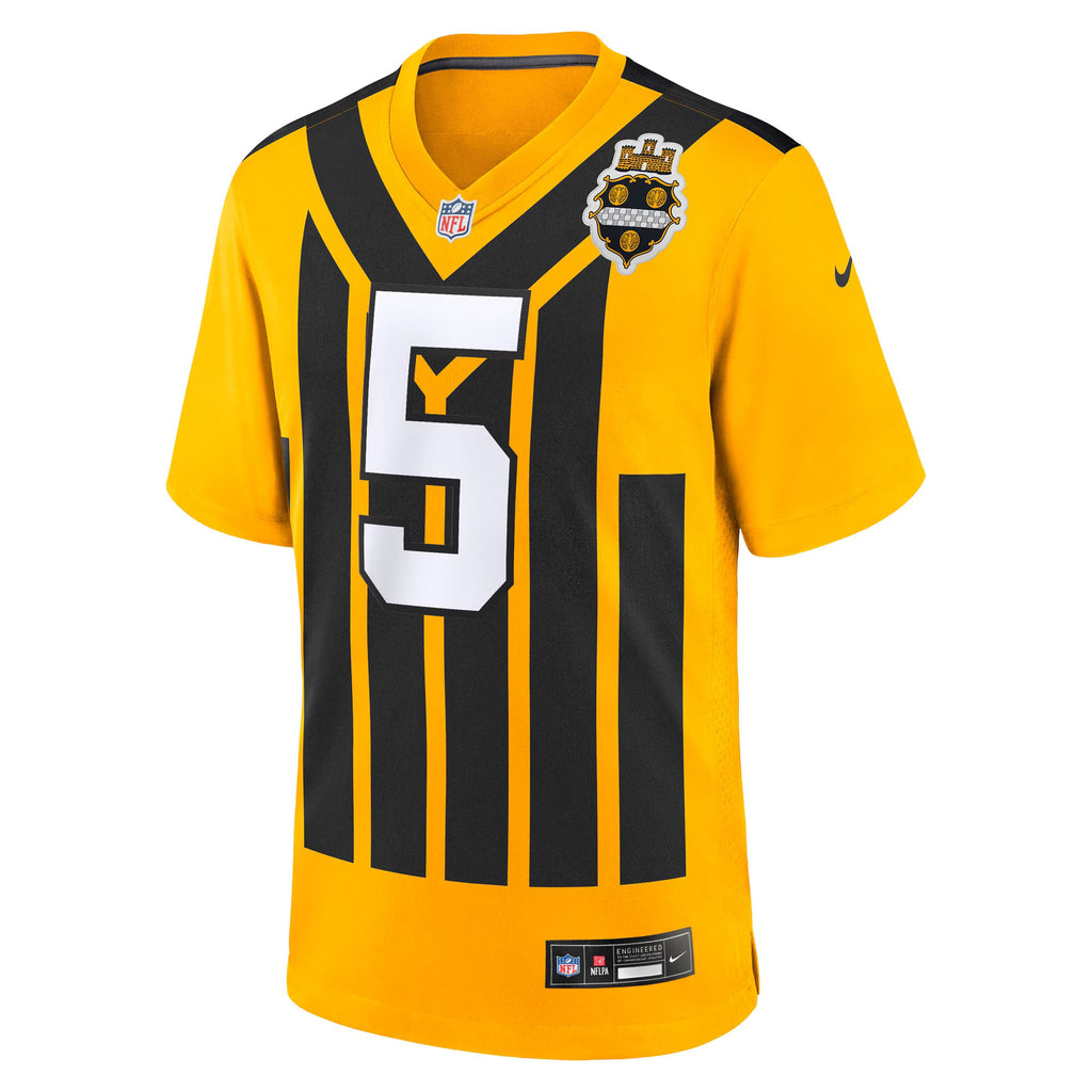 Pittsburgh Steelers Jalen Ramsey Gold Alternate 1933 Throwback Game Jersey