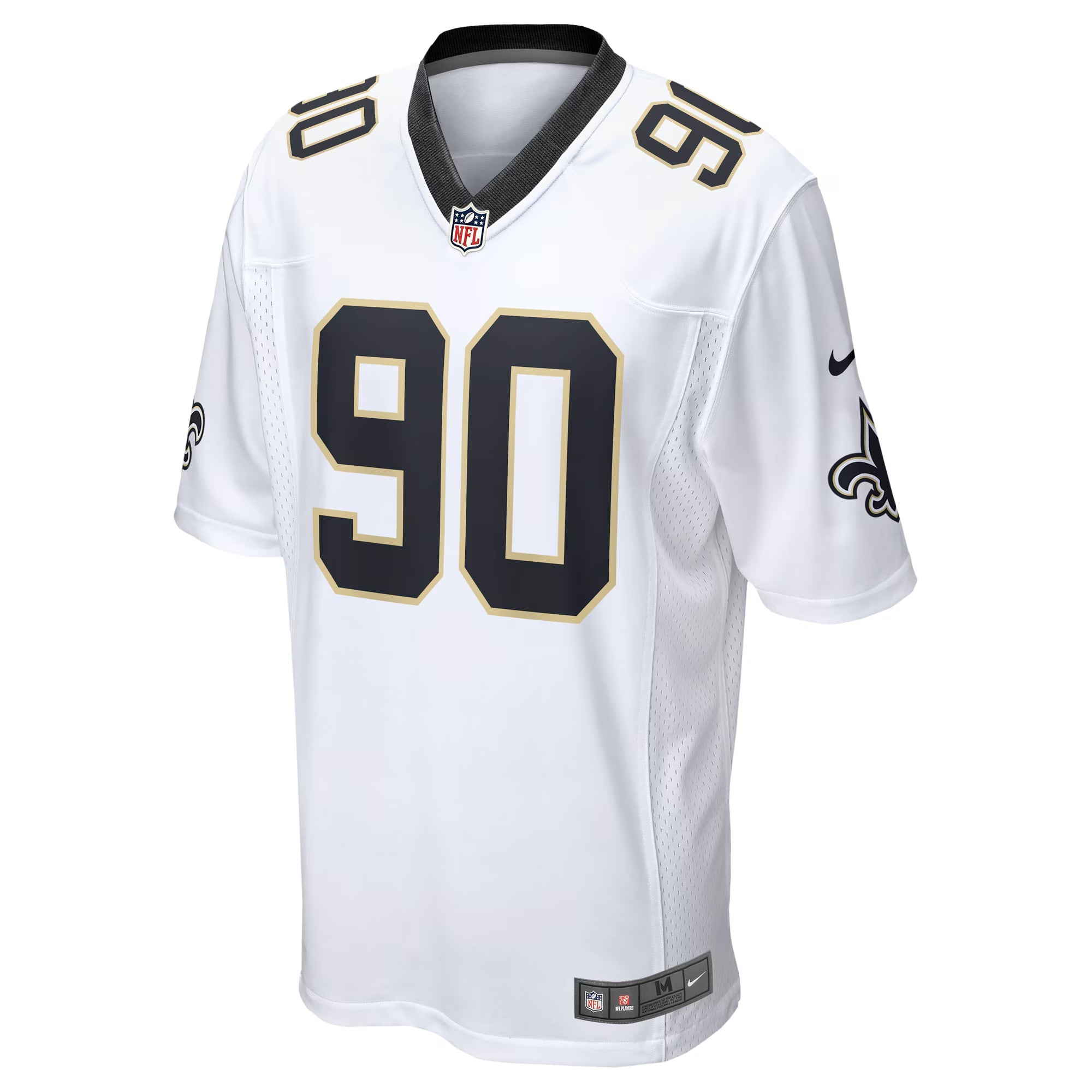 New Orleans Saints Bryan Bresee White Game Jersey