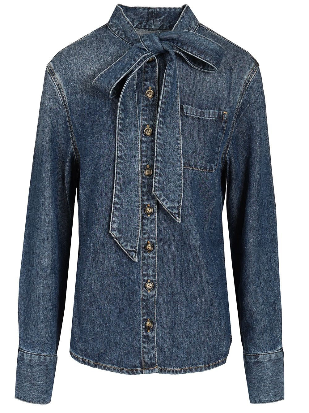 Self-Portrait Women Shirt With Bow