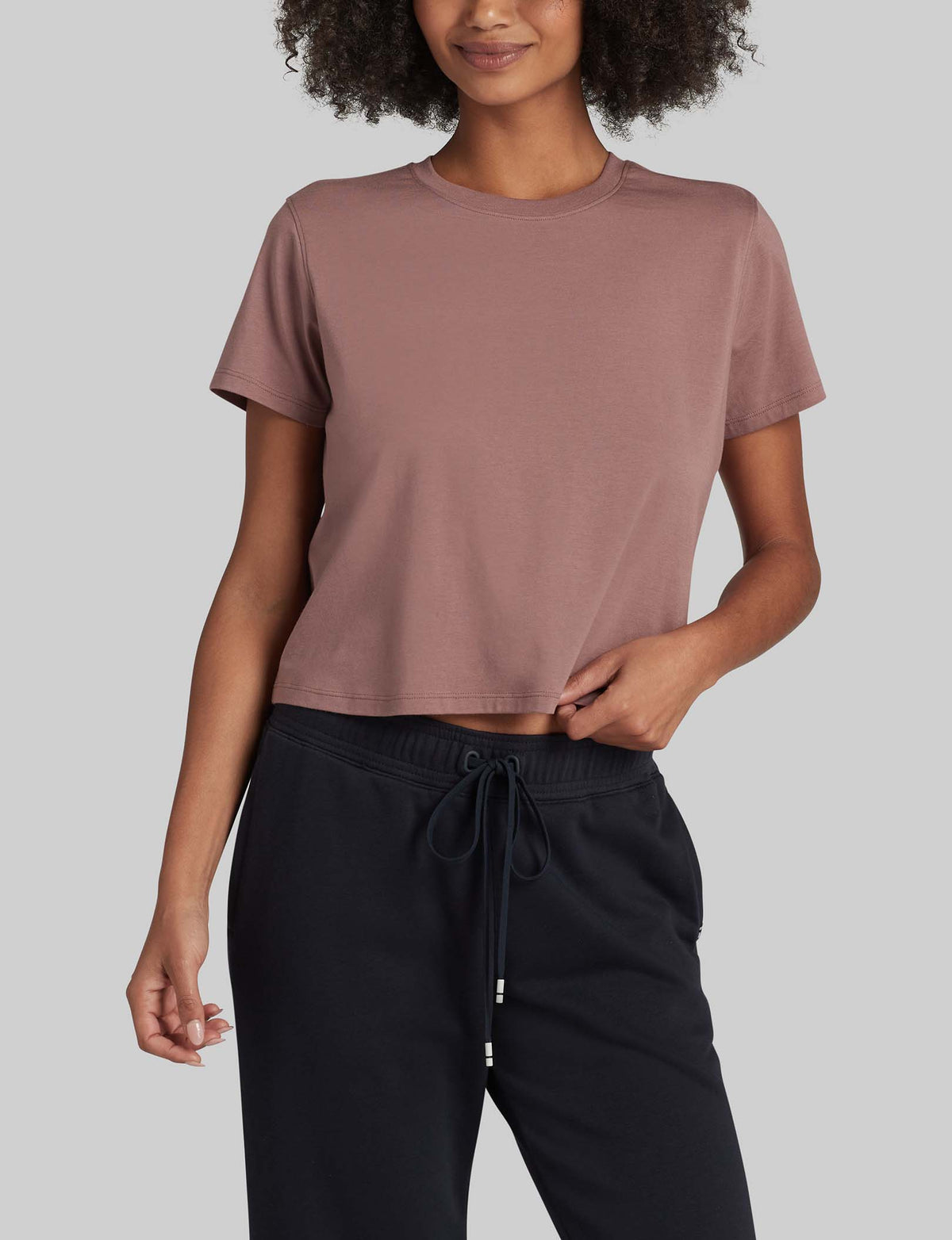 Women's Second Skin Not-Too-Cropped Crew Neck T-Shirt