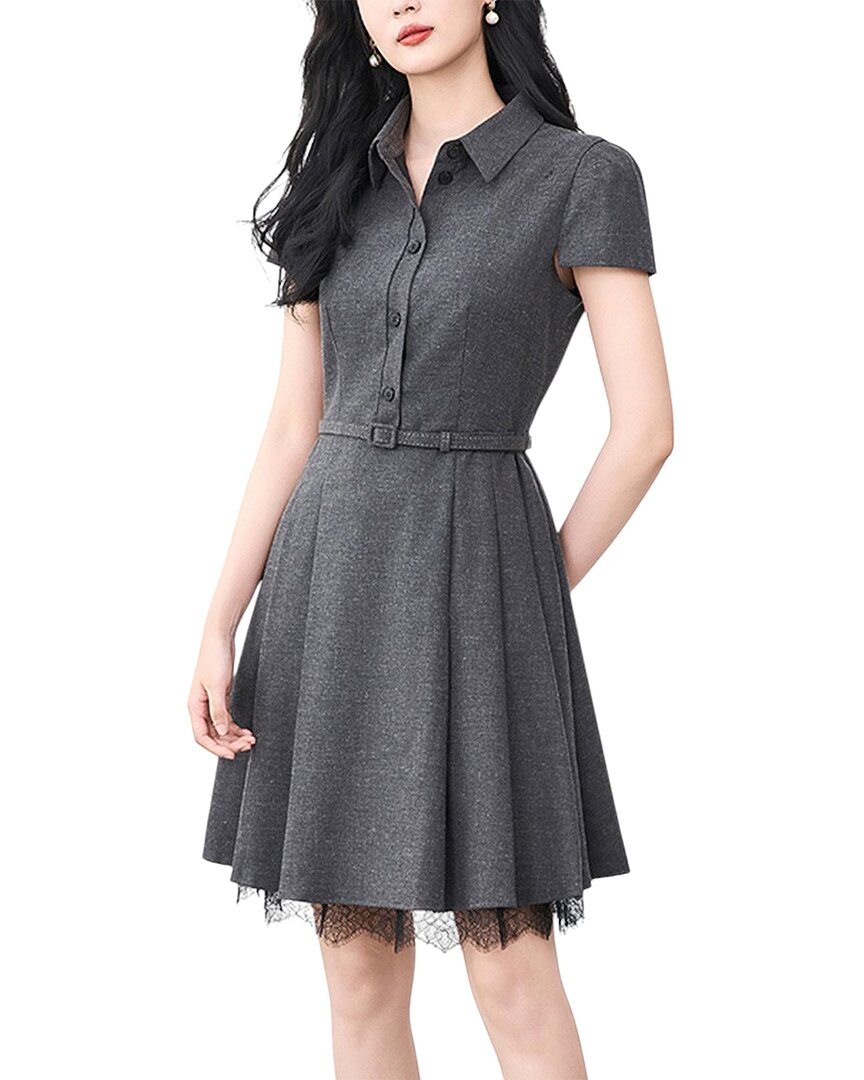 WLZD Linen-Blend Midi Dress