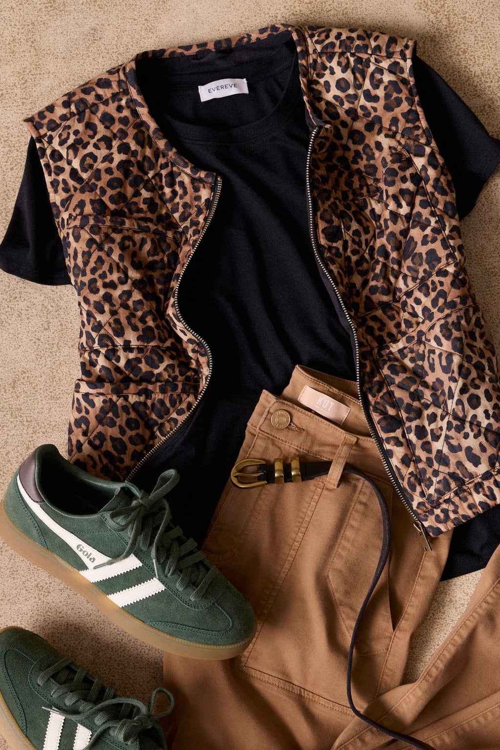 Women's Theo Quilted Leopard Vest
