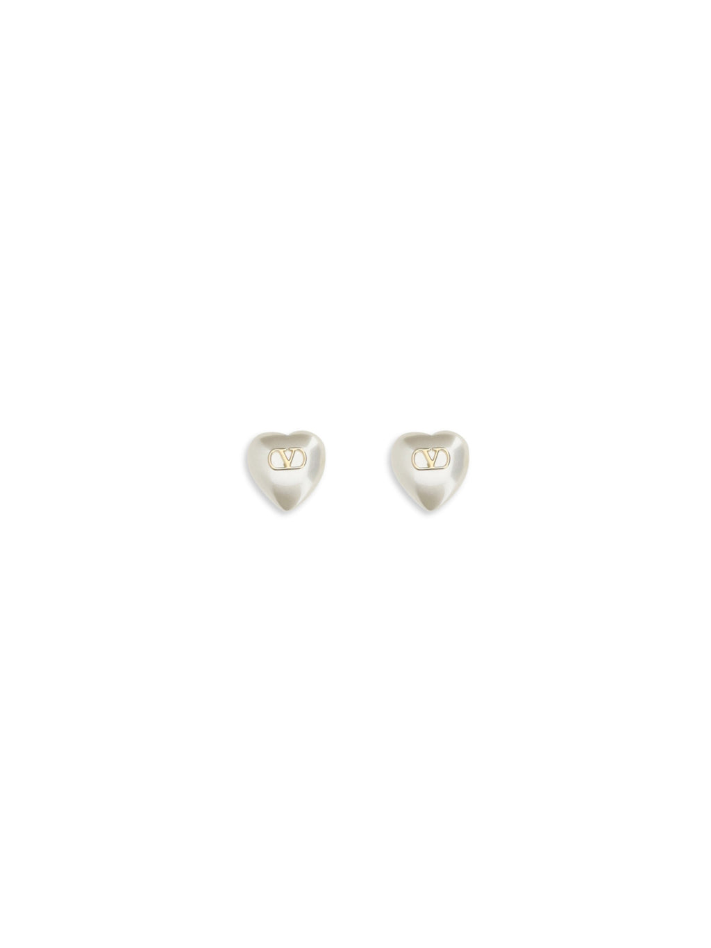 Valentino Garavani Women Vlogo Signature Earrings In Metal And Pearls