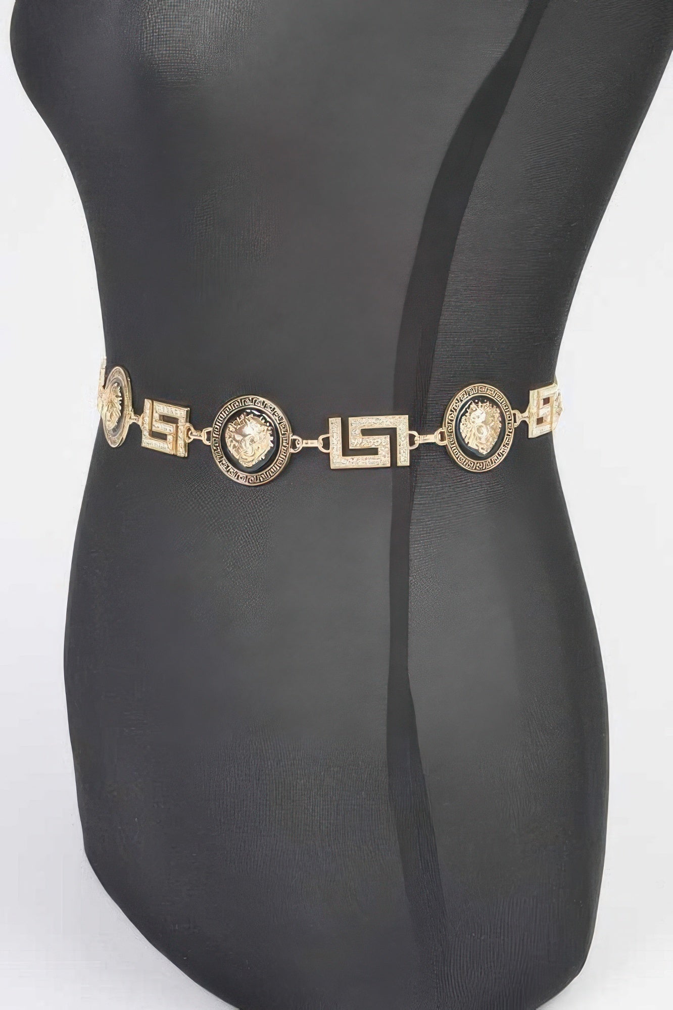 Metal Rhinestone Chain Belt