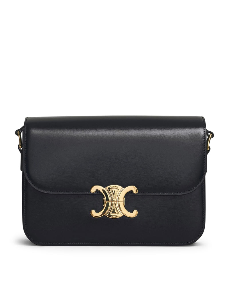 Celine Women Triomphe Classique Bag In Glossy Calfskin