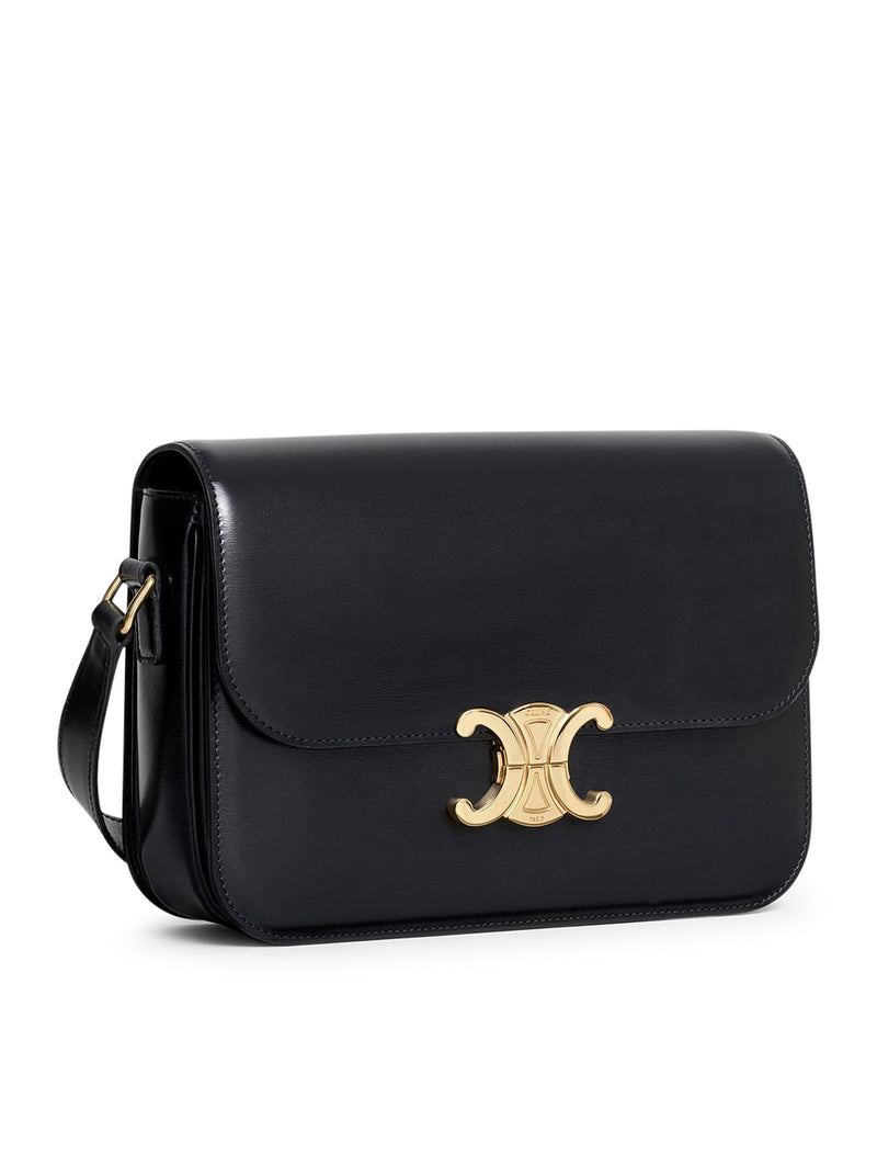 Celine Women Triomphe Classique Bag In Glossy Calfskin