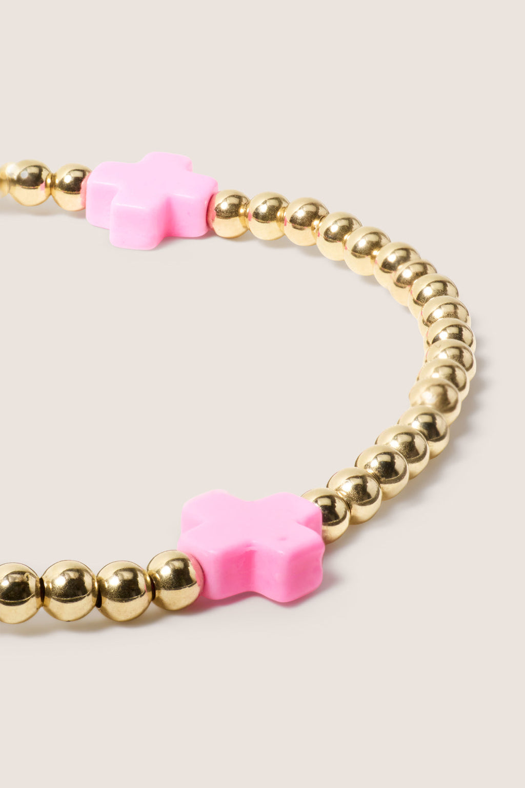 Women's Signature Cross 3mm Gold Bracelet