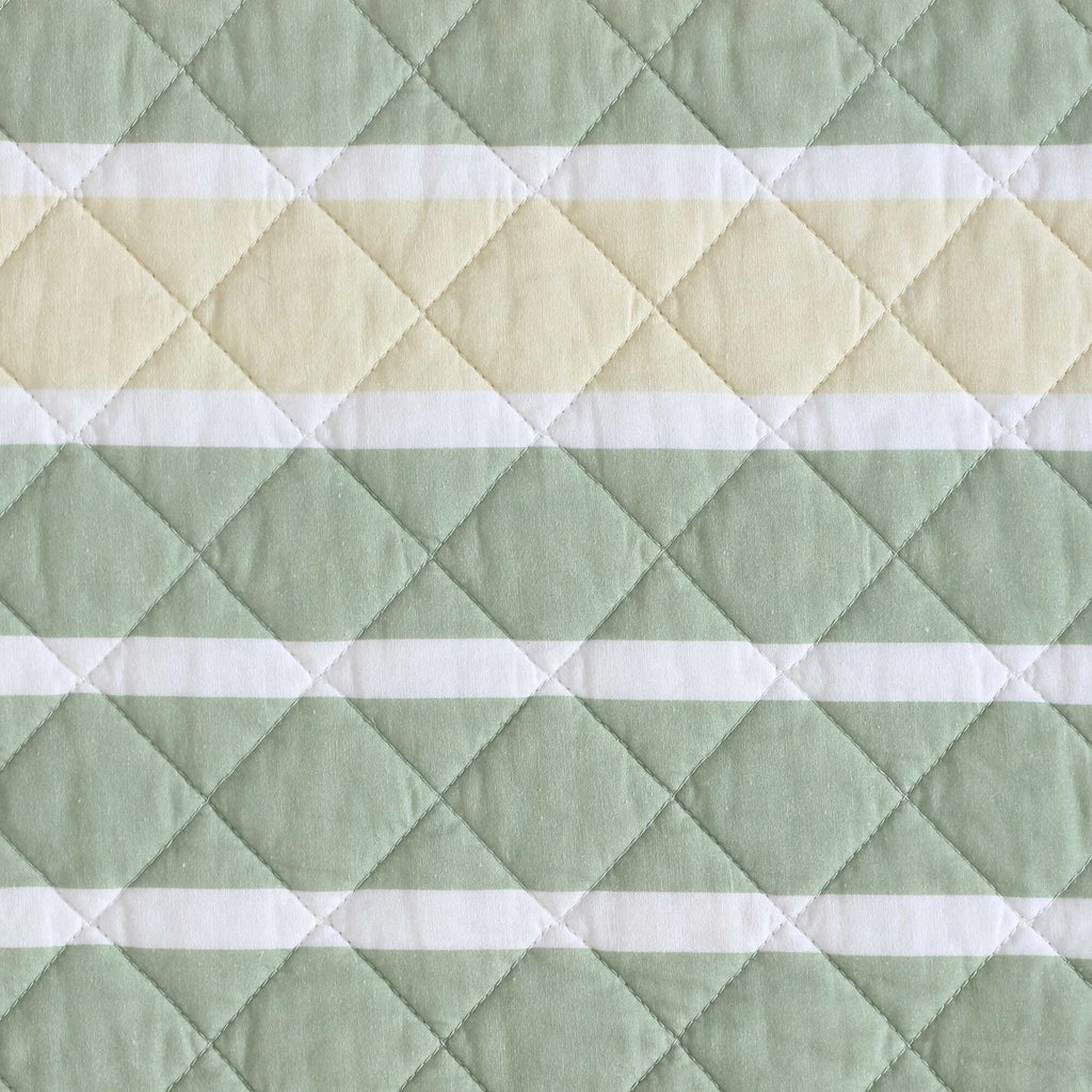 Nautica Varadero Stripe Green King Quilt Set