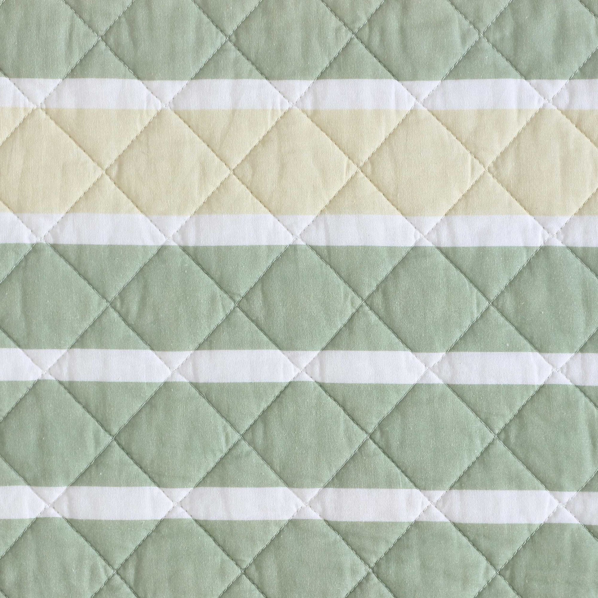 Nautica Varadero Stripe Green King Quilt Set