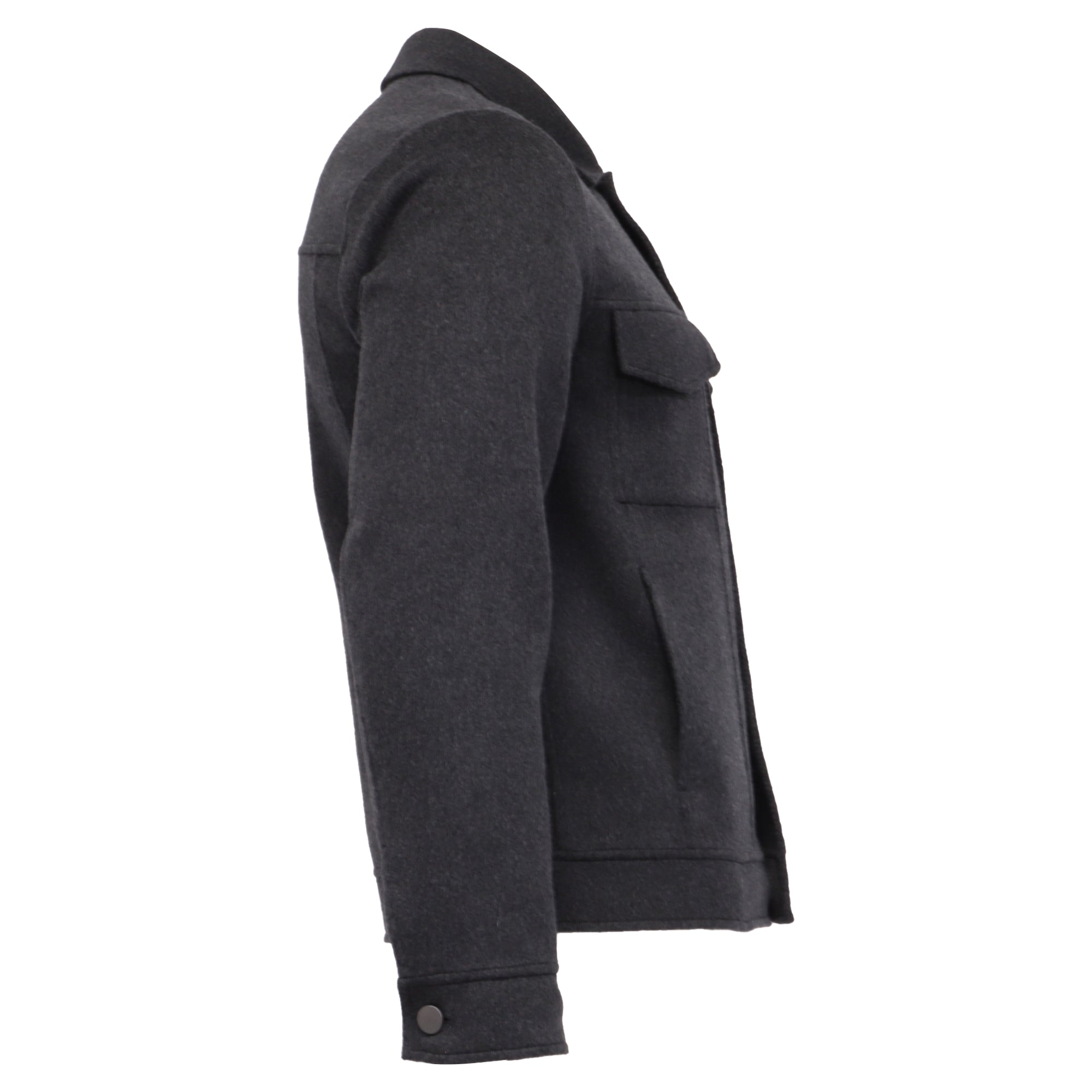 Theory Trucker Jacket in Grey Wool