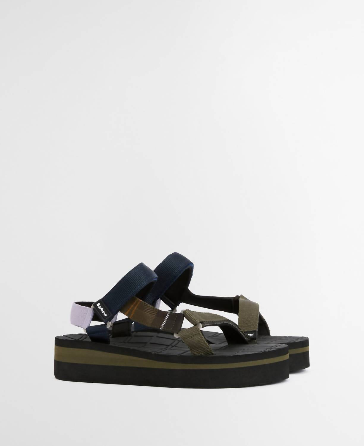 Women's Mila Sandal In Olive/navy/classic Tartan