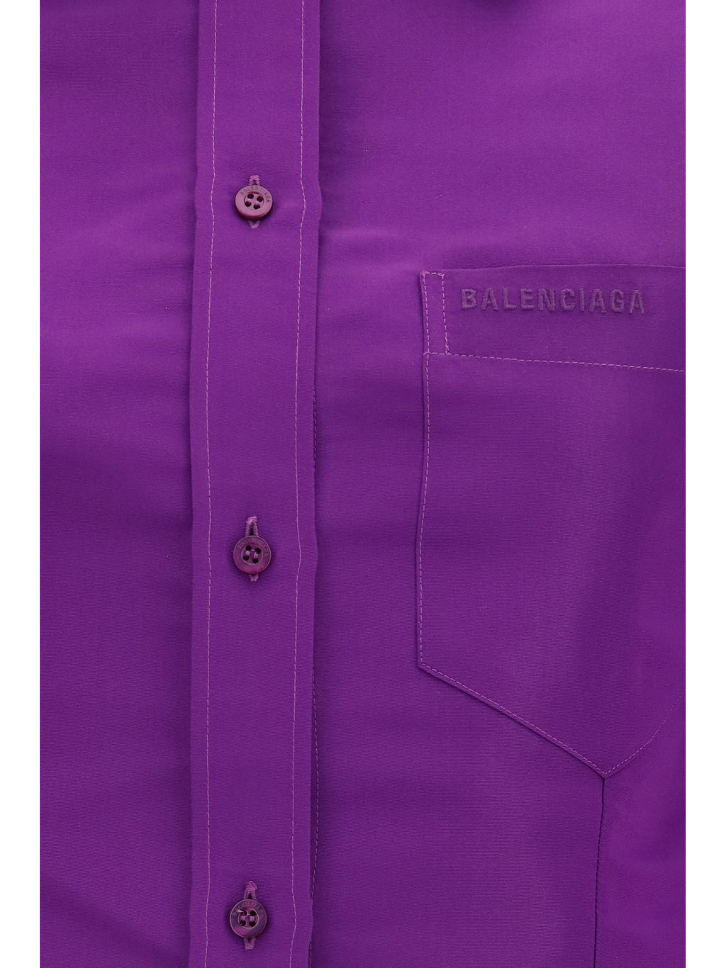 Balenciaga Women Asymmetric Cotton Shirt
