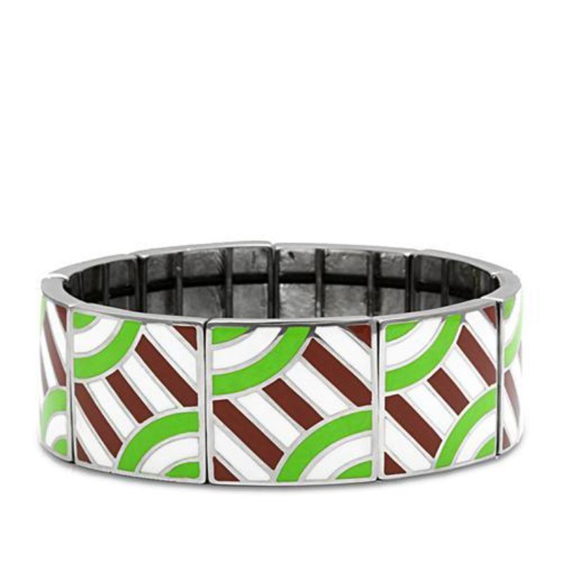 High polished (no plating) Stainless Steel Bracelet with No Stone