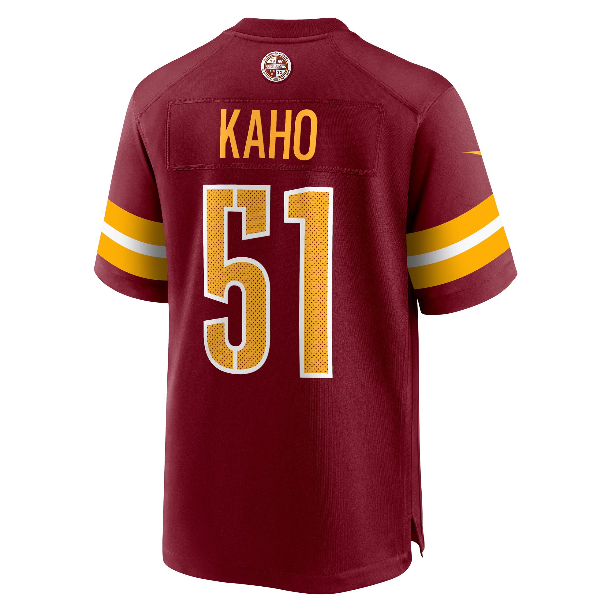 Washington Commanders Ale Kaho Burgundy Team Game Jersey
