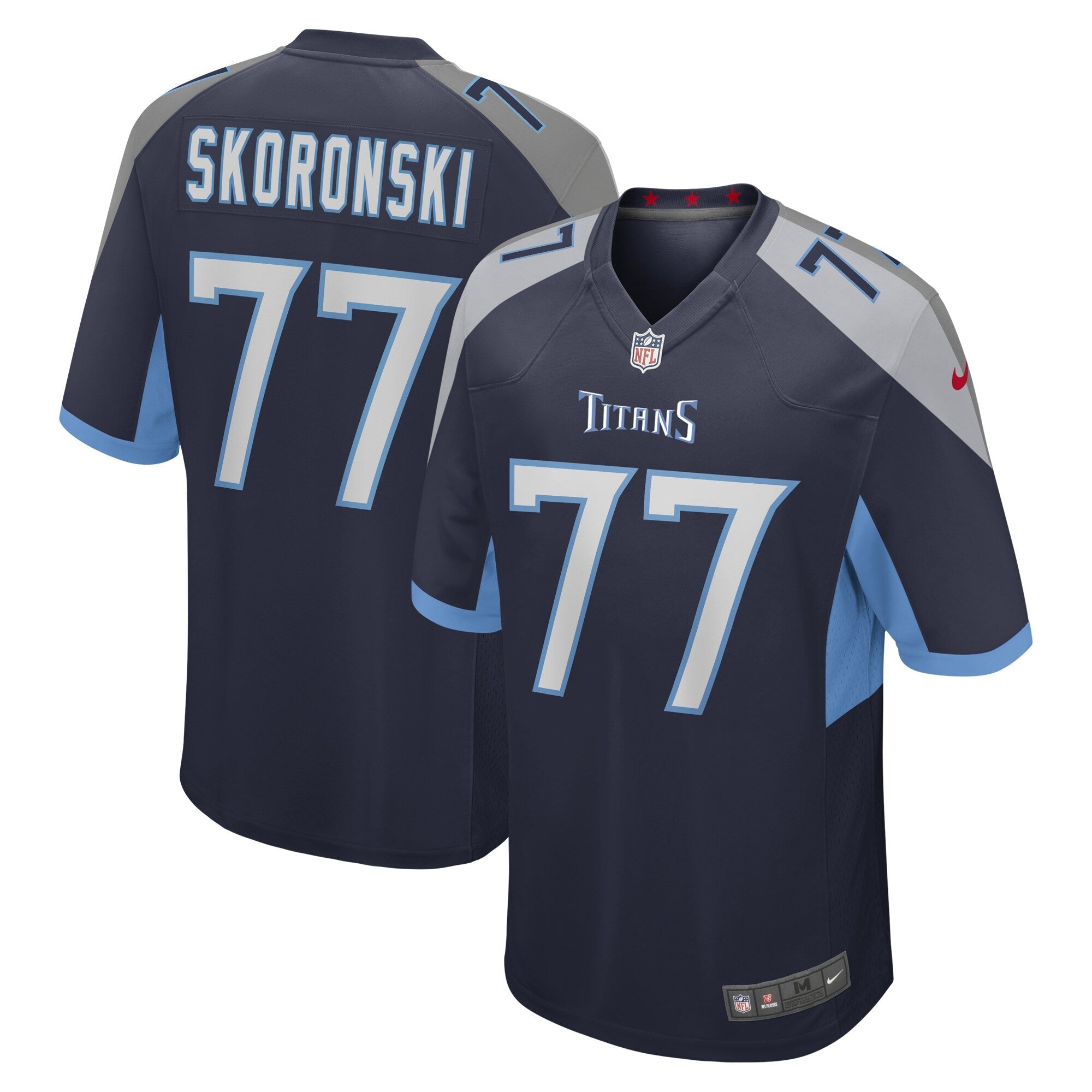 Tennessee Titans Peter Skoronski Navy Game Jersey