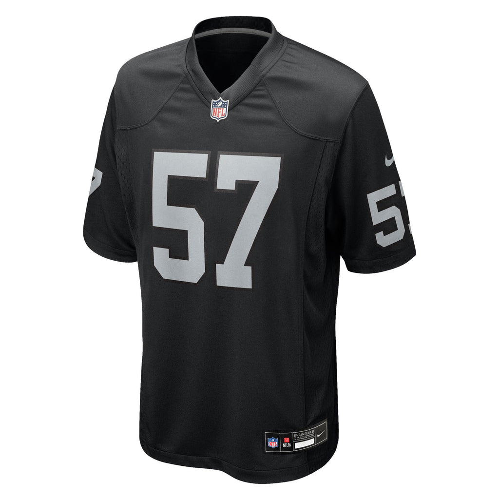 Las Vegas Raiders Germaine Pratt Black Team Game Jersey