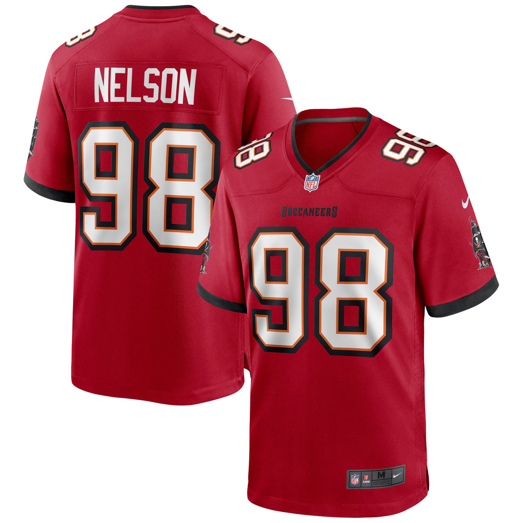 Tampa Bay Buccaneers Anthony Nelson Red Game Jersey