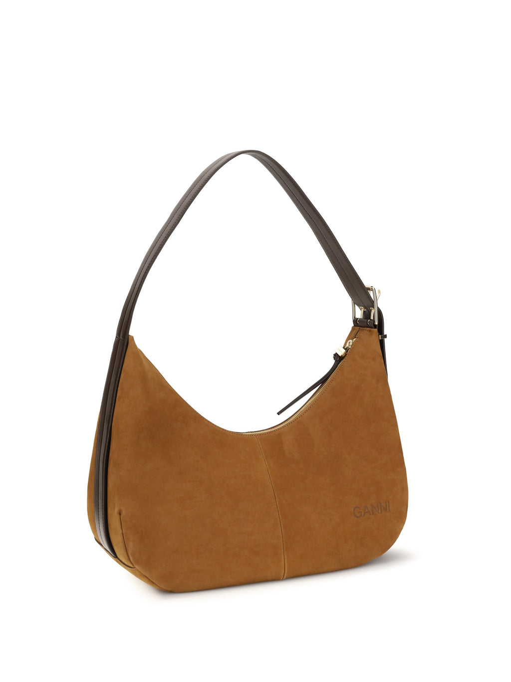 Ganni Women Suede Vegan Shoulder Bag