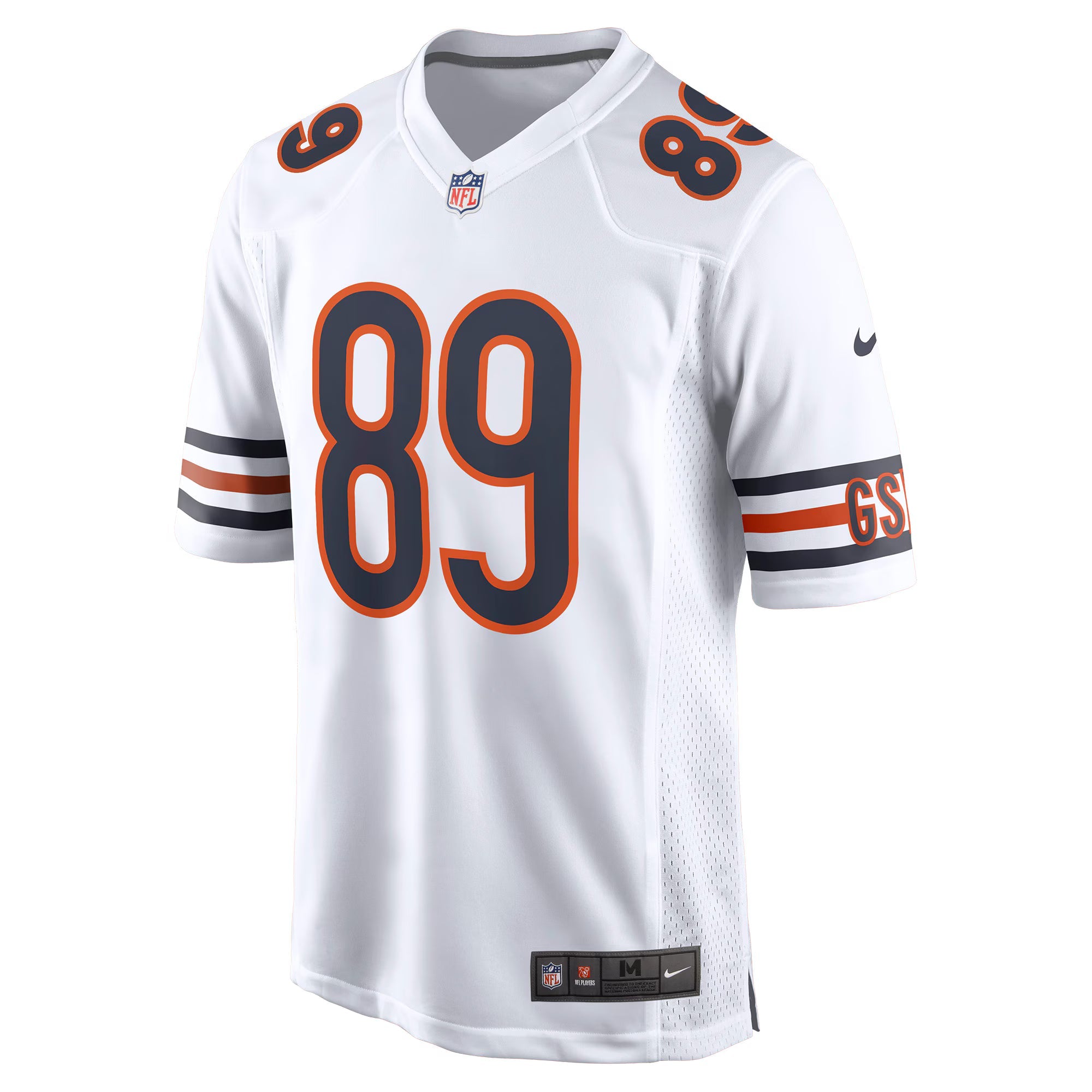 Chicago Bears Mike Ditka White Retired Player Game Jersey