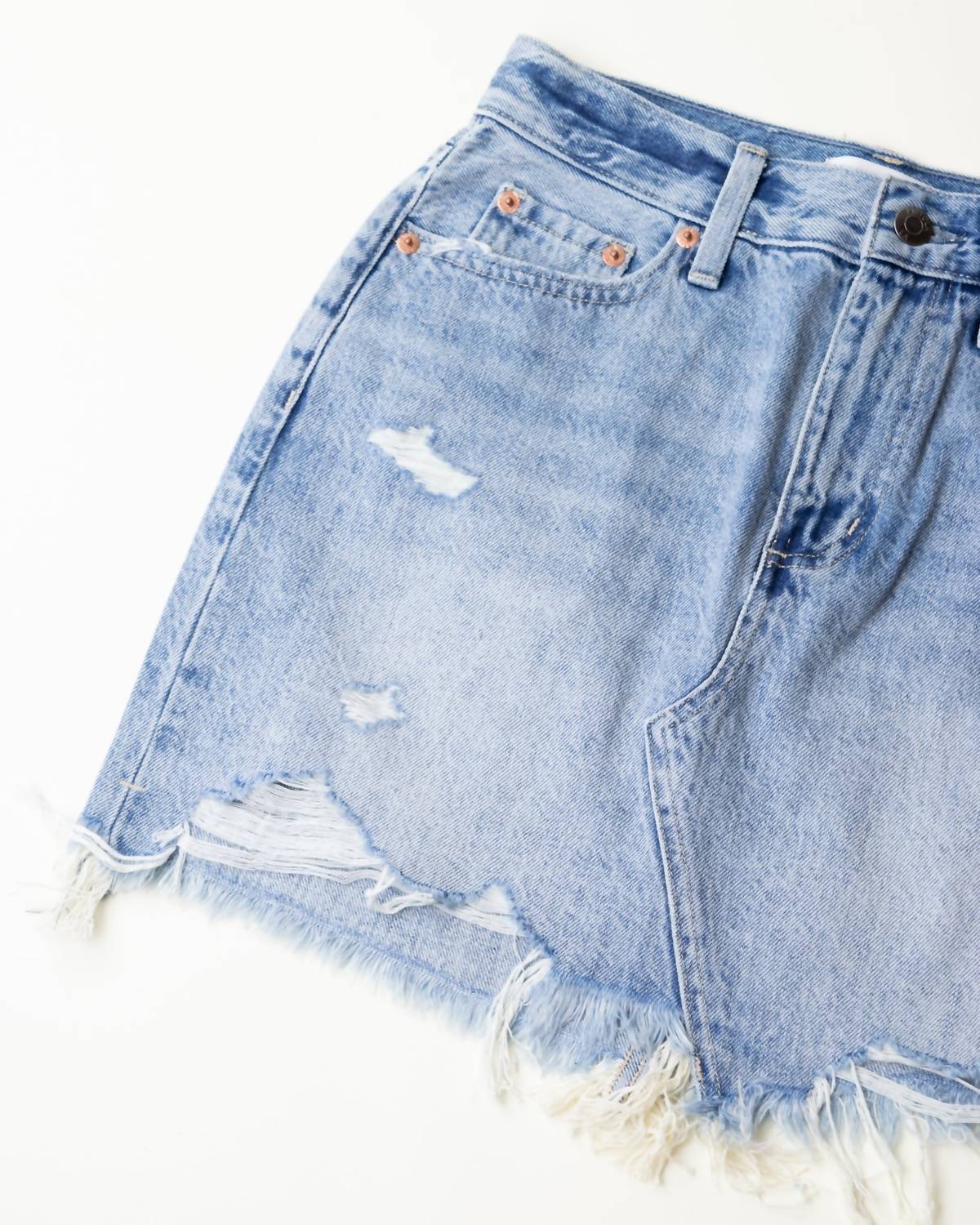 Rumi Mini Skirt In Dolores Park Distressed