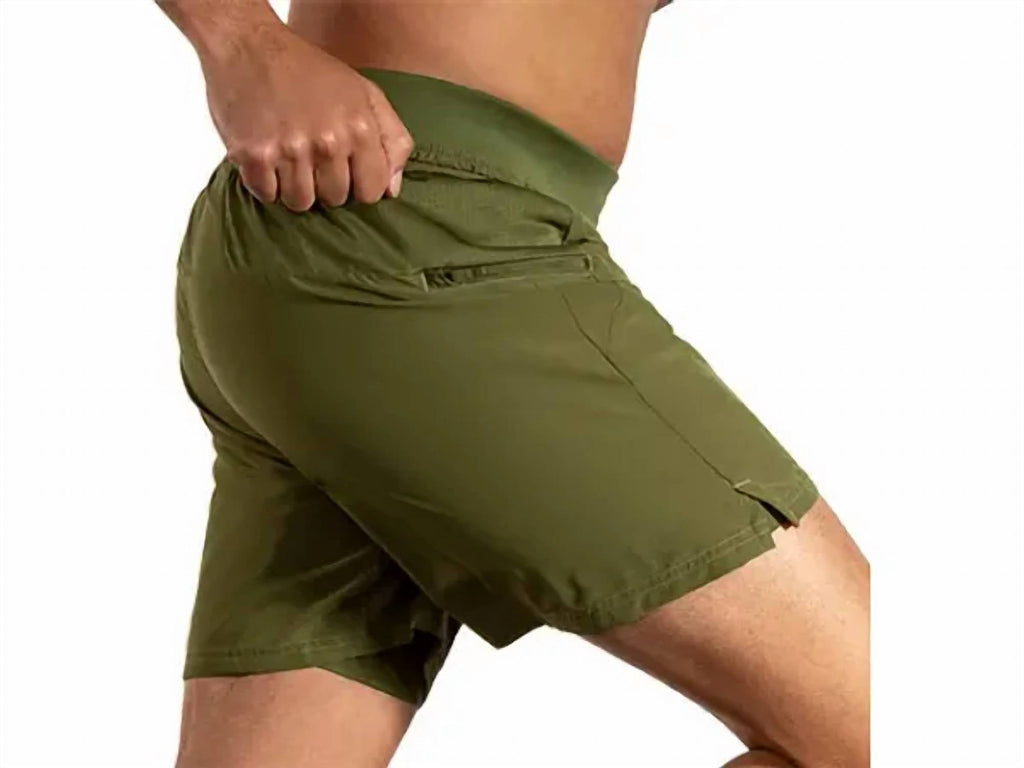Sherpa 7" 2-In-1 Shorts In Carbon Green