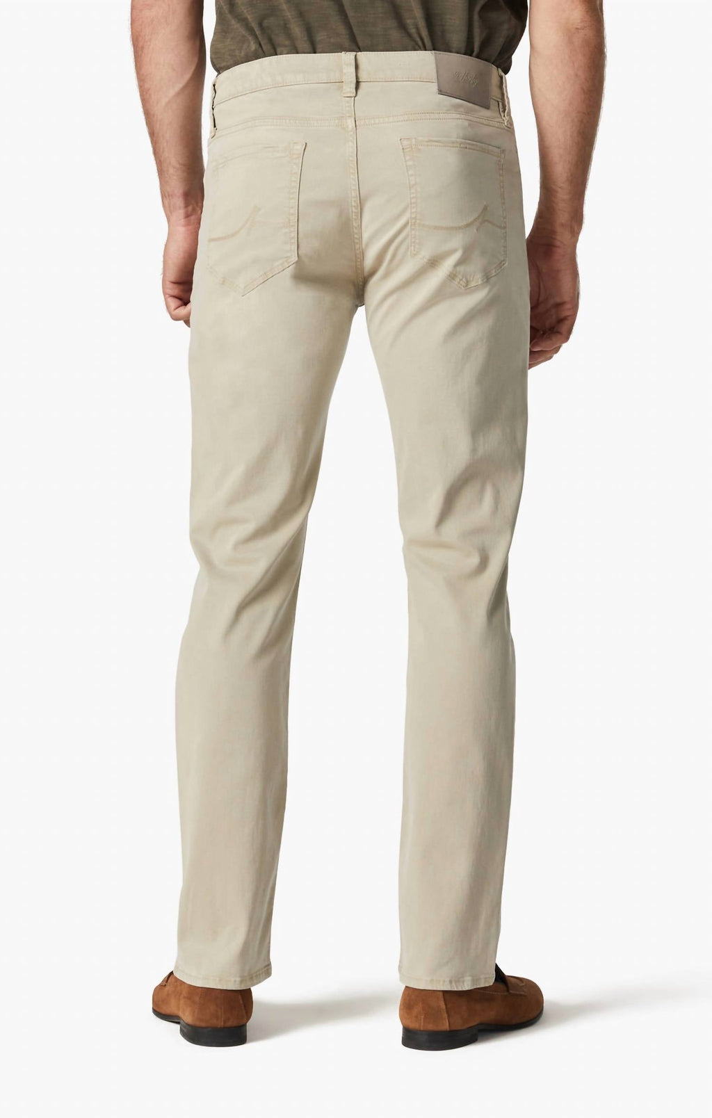 Charisma Relaxed Straight Leg Pants In Aluminum Twill