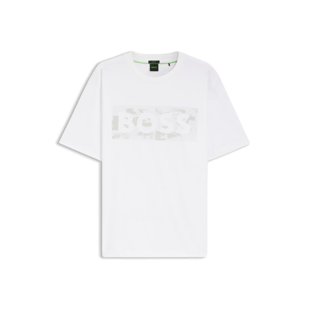 Logo-artwork T-shirt in stretch cotton