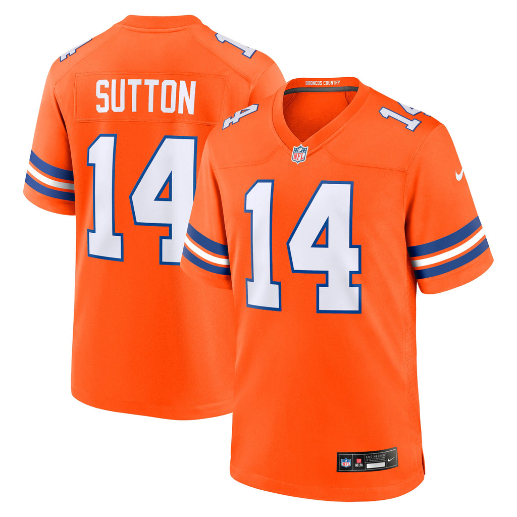 Denver Broncos Courtland Sutton Orange Alternate Game Jersey