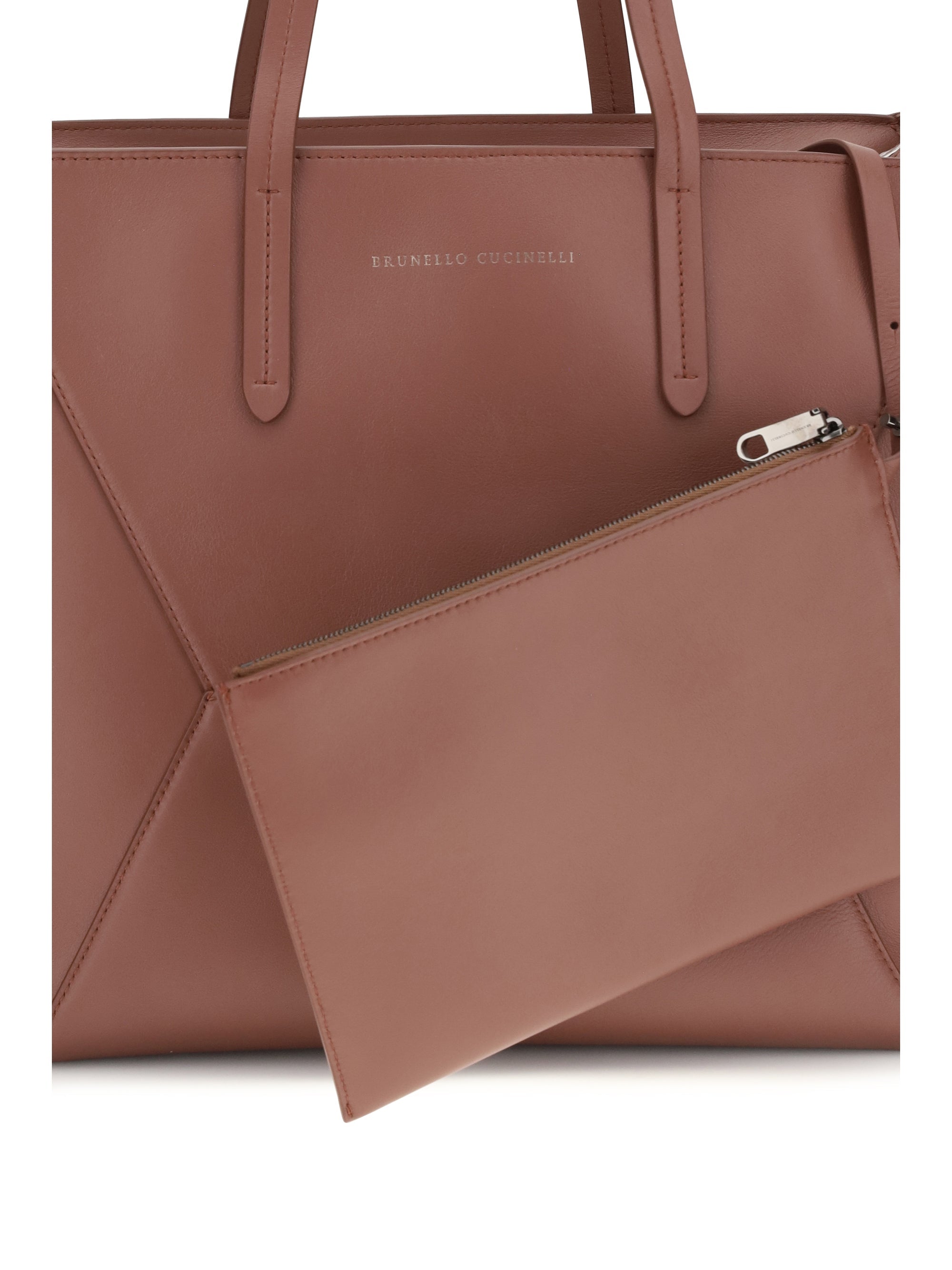 Brunello Cucinelli Women Leather Tote Bag