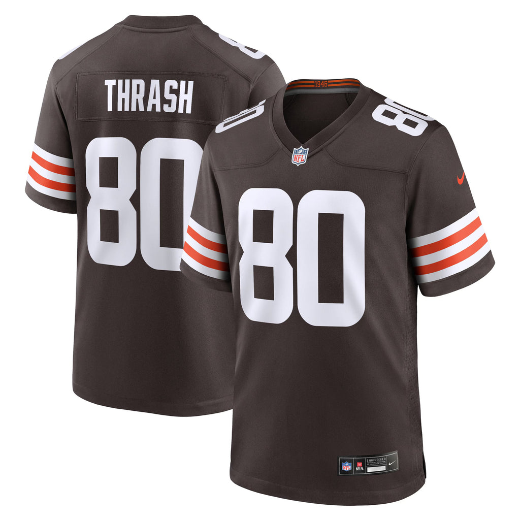 Cleveland Browns Jamari Thrash Brown Team Game Jersey