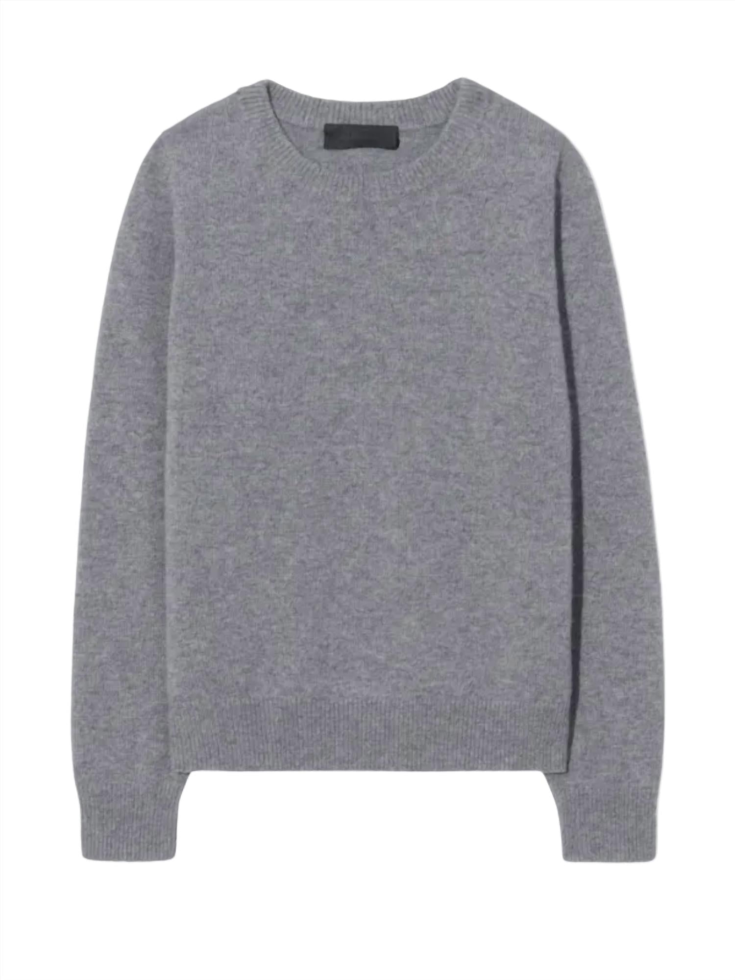 Nora Sweater In Medium Grey Melange